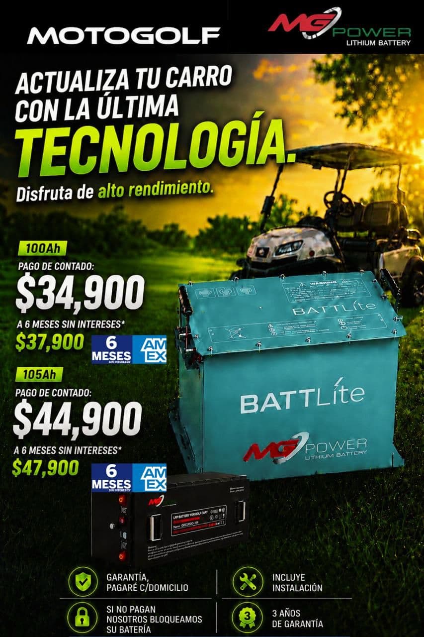 Baterías de Litio MG Power