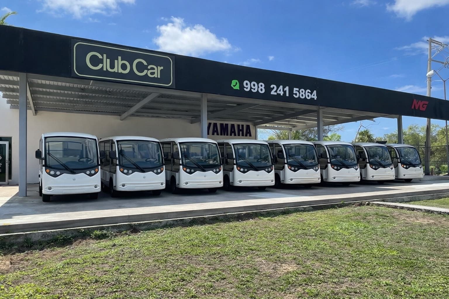 Carros de pasajeros eléctricos para resorts, hoteles, industrias y naves industriales — Cancún, Puerto Morelos, Ciudad del Carmen, Texas